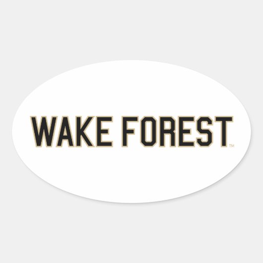 Sticker Ovale WFU | Wake Forest (Devant)