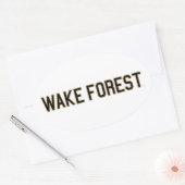 Sticker Ovale WFU | Wake Forest (Enveloppe)