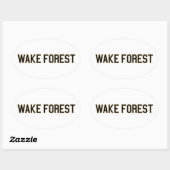 Sticker Ovale WFU | Wake Forest (Feuille)