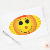 Sticker Ovale Whats Up ! (Enveloppe)