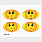 Sticker Ovale Whats Up ! (Feuille)