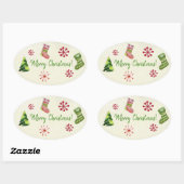 Sticker Ovale Whimsey (Feuille)