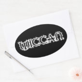 Sticker Ovale Wiccan (Enveloppe)