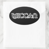 Sticker Ovale Wiccan (Sac)