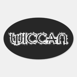 Sticker Ovale Wiccan