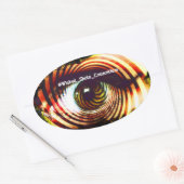 Sticker Ovale Wicked Eyez (Enveloppe)