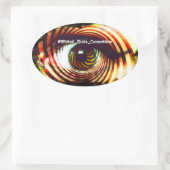 Sticker Ovale Wicked Eyez (Sac)