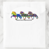 Sticker Ovale Wild Icelandic's (Sac)