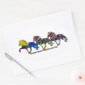 Sticker Ovale Wild Islandais (Enveloppe)