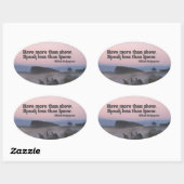 Sticker Ovale William Shakespeare Citation Inspirationnelle Ont  (Feuille)