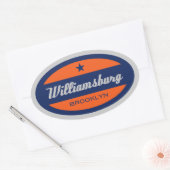Sticker Ovale Williamsburg (Enveloppe)