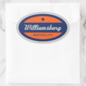 Sticker Ovale Williamsburg (Sac)