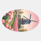 Sticker Ovale Windmills Pays-Bas (Devant)