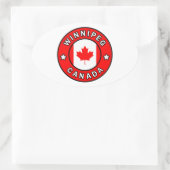 Sticker Ovale Winnipeg Canada (Sac)