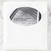 Sticker Ovale Winston Churchill Citation Inspirationnelle Opport (Sac)