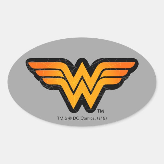Sticker Ovale Wonder Woman | Logo saisonnier (Devant)