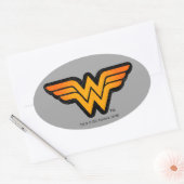 Sticker Ovale Wonder Woman | Logo saisonnier (Enveloppe)