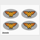 Sticker Ovale Wonder Woman | Logo saisonnier (Feuille)