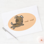Sticker Ovale woof (Enveloppe)