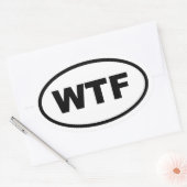 STICKER OVALE WTF (Enveloppe)