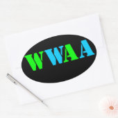 STICKER OVALE WWAA (Enveloppe)