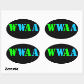 STICKER OVALE WWAA (Feuille)
