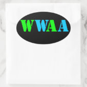 STICKER OVALE WWAA (Sac)