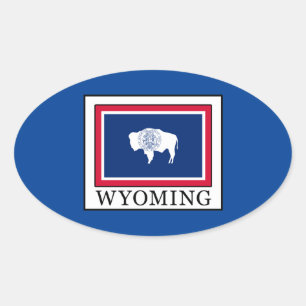 Sticker Ovale Wyoming