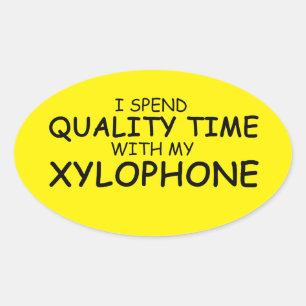 Sticker ovale Xylophone pour le temps de qualité