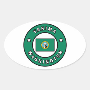 Sticker Ovale Yakima Washington