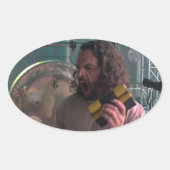 Sticker Ovale Yawn (Devant)