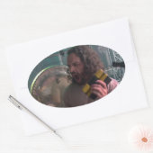 Sticker Ovale Yawn (Enveloppe)