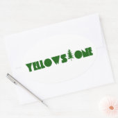 Sticker Ovale Yellowstone (Enveloppe)