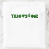 Sticker Ovale Yellowstone (Sac)