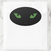 Sticker Ovale Yeux de chat parties scintillant (Sac)