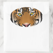 Sticker Ovale Yeux de tigre (Sac)