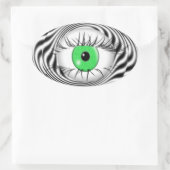 STICKER OVALE YEUX HYPNOTIQUE - HYPNOTISTE (Sac)