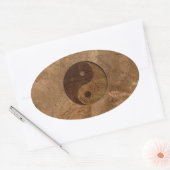 Sticker Ovale Yin Yang (Enveloppe)