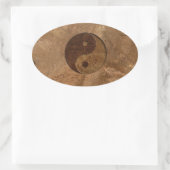 Sticker Ovale Yin Yang (Sac)