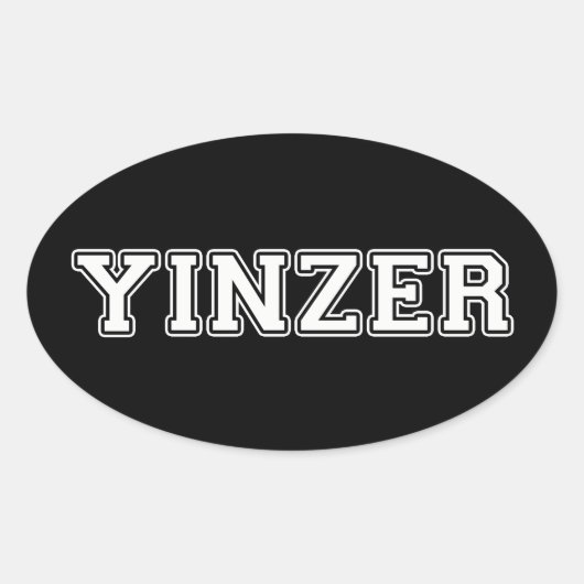 Sticker Ovale Yinzer (Devant)