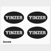 Sticker Ovale Yinzer (Feuille)