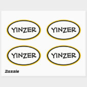 Sticker Ovale Yinzer (Feuille)
