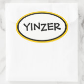 Sticker Ovale Yinzer (Sac)
