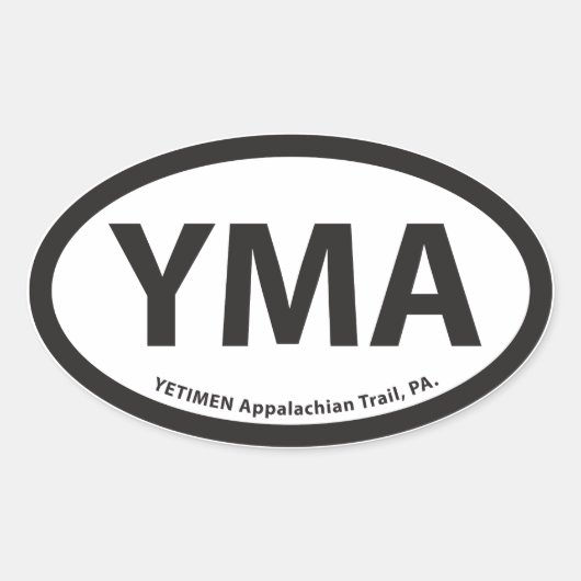 Sticker ovale YMA (Devant)