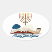 Sticker Ovale Yom Kippour  (Devant)