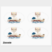 Sticker Ovale Yom Kippour  (Feuille)