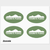 Sticker Ovale Yosemite S'Il Vous Plaite (Feuille)