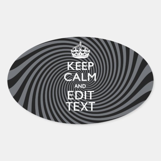 Sticker Ovale Your Custom Keep (Devant)