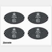 Sticker Ovale Your Custom Keep (Feuille)