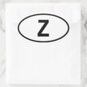 Sticker Ovale Zambie "Z" (Sac)